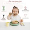 Sophie la Girafe – Set mit 3 pastellfarbenen Silikonbestecken Bild 3