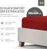 Bettwaesche-mit-Stil Mako-Satin Spannbettlaken rot 180x200cm Höhe 31-40cm Bild 2