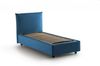 Talamo Italia - Einzelbett Cosetta, Bettkasten mit Stoffbezug, 100% Made in Italy, seitliche Öffnung, inklusive Matratze 80x190 cm, Blau Bild 5