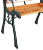 Gusseisen Gartensessel Gartenstuhl Outdoorstuhl Holz Natur bis120Kg Bild 5