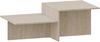 Couchtisch Taniena mit doppelter Tischplatte 100x55x35 cm Travertin [en. casa] Bild 3
