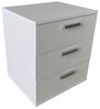 HTI-Living Nachtschrank Nachtkommode 3 Schubladen Nina Weiß 2er-Set (Set, 2-St, 2 Nachtschränke) Nachtschrank Nachttisch Bild 2