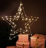 Arnusa LED Stern Leuchtstern Weihnachtsstern zum Aufhängen 45cm mit Timer 90 LED Deko, Ein und Aus, LED, warmweiß, zum Hängen Weihnachtsbeleuchtung warmweiß Bild 5