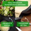 Thiru Salatschüssel 6 Teilig 0,6L/1,3L/2,5L/4,4L - mit Deckel, Seiher, Salatbesteck, (8-tlg), Spülmaschinenfest Bild 3