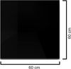 HOOZ Tischplatte Kaminplatte (Schwarz, 1 St, ESG-Sicherheitsglas), mit hochwertigem Facettenschliff Bild 2