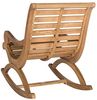 SAFAVIEH Wooden Outdoor Rocking Chair, in Natural Bild 5
