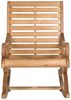 SAFAVIEH Wooden Outdoor Rocking Chair, in Natural Bild 4