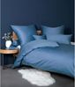 Janine 'Colors' Bettwäsche, Mako-Satin, Baumwolle, 2-tlg., Jeansblau, 135x200/80x80 cm Bild 2