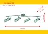 Rabalux Blossom Deckenspot 4x E14 chrom, opal Bild 2