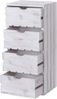 Kommode mit 4 Schubladen HWC-C62, Shabby-Look Vintage, 70 x 32 x 26 cm ~ weiß Bild 4