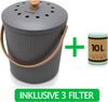 YourCasa Biomülleimer YourCasa® Komposteimer Küche - 6L - Abwaschbarer Biomülleimer & Deckel, Fassungsvermögen 6L Bild 4