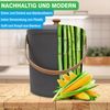 YourCasa Biomülleimer YourCasa® Komposteimer Küche - 6L - Abwaschbarer Biomülleimer & Deckel, Fassungsvermögen 6L Bild 5