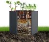 osoltus Sechseck Hochbeet Pflanzbeet Metall verzinkt 99 x 99 x 77 cm Anthrazit Bild 5