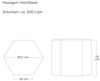 osoltus Sechseck Hochbeet Pflanzbeet Metall verzinkt 99 x 99 x 77 cm Anthrazit Bild 3