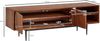 Lowboard Sheesham Massivholz 123 x 42 x 35 cm TV-Kommode mit zwei Türen | Design TV-Schrank Hoch | Fernsehtisch Fernsehschrank Modern | Fernsehkommode Wohnzimmer Bild 3