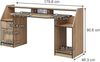 Gaming-Tisch Joel Goldkraft Eiche 179.8 x 65.5 cm mit 1 Schublade und 1 Tür Vicco Bild 3