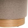 Set mit 2 Hockern aus Stoff und MDF in Beige Bild 3