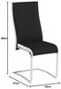 CARO-Möbel Esszimmerstuhl ALBA (4 St), 4er Set Esszimmerstuhl Küchenstuhl Schwingstuhl Stoffbezug Freischwing Bild 3