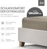 Bettwaesche-mit-Stil Mako-Satin Spannbettlaken braun 120x200cm Höhe 21-30cm Bild 2