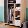 Kleiderschrank Doros Sonoma 100 x 146.6 cm mit Rollen Vicco Bild 5