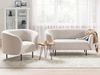 Sofa Set Polsterbezug beige schwarz 3-Sitzer LOEN Bild 2