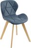 Esszimmerstuhl Älmhult 6-er Set 78x47x52 cm Kunstleder Blau [en. casa] Bild 5