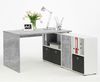 FMD Möbel - LEXO/LEX - Schreibtisch - melaminharzbeschichtete Spanplatte - Beton LA - 135,7 x 74,2 x 135,7cm Bild 4