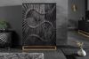 riess-ambiente Barschrank SCORPION 140cm schwarz / gold (Einzelartikel, 1-St) Wohnzimmer · Massivholz · Metall · 3D Schnitzereien Bild 4