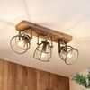 Lindby Deckenleuchten Rutger, Holz IP20, 3 x 25 W Bild 2