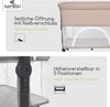Lorelli Beistellbett Milano 2in1 ab Geburt Matratze höhenverstellbar Moskitonetz beige Bild 4