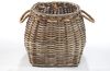 Kobolo Aufbewahrungskorb Korb aus Rattan geflochten kubu grey mit Seilgriff Bild 3