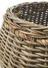 Kobolo Aufbewahrungskorb Korb aus Rattan geflochten kubu grey mit Seilgriff Bild 5