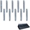 WICKEY Befestigungsanker-Set 10 Stück Winkelanker + WICKEY 3W Sandschutzfolie 250x250 cm für Spielturm, Kletterturm, Stelzenhaus und Baumhaus Bild 1