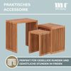 Liegesessel Adirondack Montreal und Beistelltisch 3-er Set Teak-KOMPLETTSET Bild 5