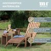 Liegesessel Adirondack Montreal und Beistelltisch 3-er Set Teak-KOMPLETTSET Bild 4