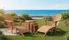Liegesessel Adirondack Montreal und Beistelltisch 3-er Set Teak-KOMPLETTSET Bild 2