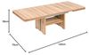 'Camella' Funktionstisch höhenverstellbar und ausziehbar, massiv Kernbuche, 120(160) x 70x56-75 Bild 2