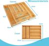 Intirilife Besteckkasten (1 St, 1x Besteckkasten), Schubladen Besteckkasten Organizer aus Bambus 8 Fächer ausziehbar Bild 4