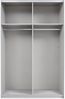 Rauch Möbel Caracas Schrank Kleiderschrank Schwebetürenschrank, Graumetallic mit 1 Spiegeltür 2-türig inkl. Zubehörpaket Basic 2 Einlegeböden, 2 Kleiderstangen, BxHxT 136 x 210 x 62 cm Bild 5