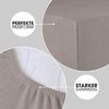 CelinaTex Jersey Spannbettlaken Lucina 200x200-200x220 cm dunkel grau 100% Baumwolle gekämmt bis 26cm Matratzenhöhe Oeko-TEX Bild 4