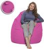 HomeIdeal - Sitzsack XXL Bodenkissen für Erwachsene & Kinder - Geeignet für Gaming oder Entspannen - Indoor wie Outdoor da er Wasserfest ist - mit EPS Perlen, Farbe:Rosa, Größe:XXXL Bild 4