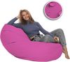 HomeIdeal - Sitzsack XXL Bodenkissen für Erwachsene & Kinder - Geeignet für Gaming oder Entspannen - Indoor wie Outdoor da er Wasserfest ist - mit EPS Perlen, Farbe:Rosa, Größe:XXXL Bild 3
