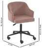 BAÏTA Barnabe 1, Cord, altrosa, Dimensions : 58,5 x 51 x 78-91,5 cm Bild 3