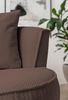Sessel drehbar Comfy braun Webvelours 95 cm Bild 4