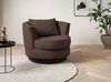 Sessel drehbar Comfy braun Webvelours 95 cm Bild 2