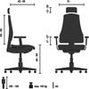 hjh OFFICE Bürostuhl ERGOHUMAN I Netz ergonomischer Bürosessel mit Flexibler Lordosenstütze, Hellgrau, 652275 Bild 3