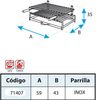 Imex El Zorro 71407, Grill mit Rost, Edelstahl 60 x 43 x 33 cm, schwarz Bild 2