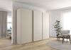 Rauch Möbel Kulmbach, Kleiderschrank mit Schwebetüren für Schlafzimmer, Kinderzimmer, Garderobe, Flur, 3-türig, mit Soft-Close-Funktion, Zubehör Premium, Farbe Beige, Breite 271 cm Bild 2