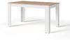 byLIVING Esstisch NORI / Moderner Küchentisch in Eiche-Optik / Untergestell Melamin weiß / Großer Tisch / 140x80, H 75 cm Bild 4