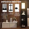 HOMCOM Stehlampe moderne Stehleuchte mit USB-Anschluss, Fußschalter, Ablagen, ohne Leuchtmittel, für Wohnzimmer, Schlafzimmer, Schwarz+Weiß Bild 5